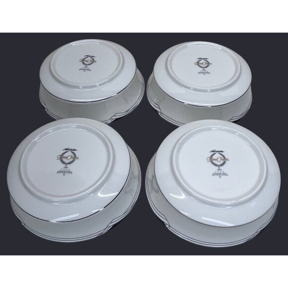 4 Noritake Fine China Sterling Cove 7720 Coupe Fruit Dessert Sauce Bowls 5 3/8" - Picture 6 of 9